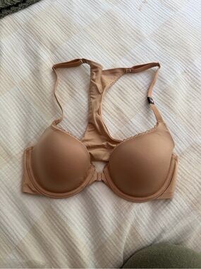 Victoria's Secret Nude Front-Close Racerback Bra